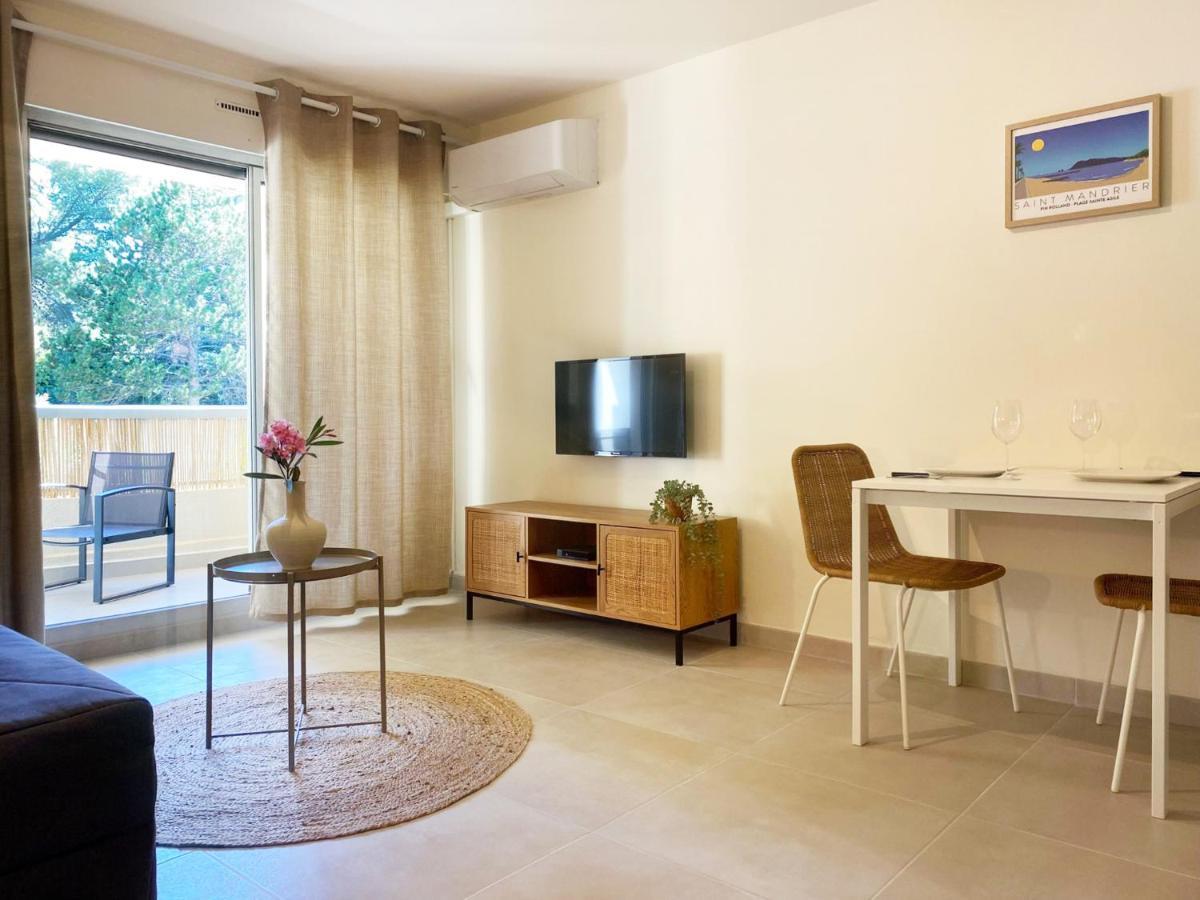 Studio Renove, 5Mn Plage, Terrasse, Clim, Velos سانت-ماندرييه-سور-مير المظهر الخارجي الصورة